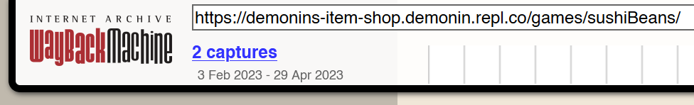 Archive of Sushi Beans